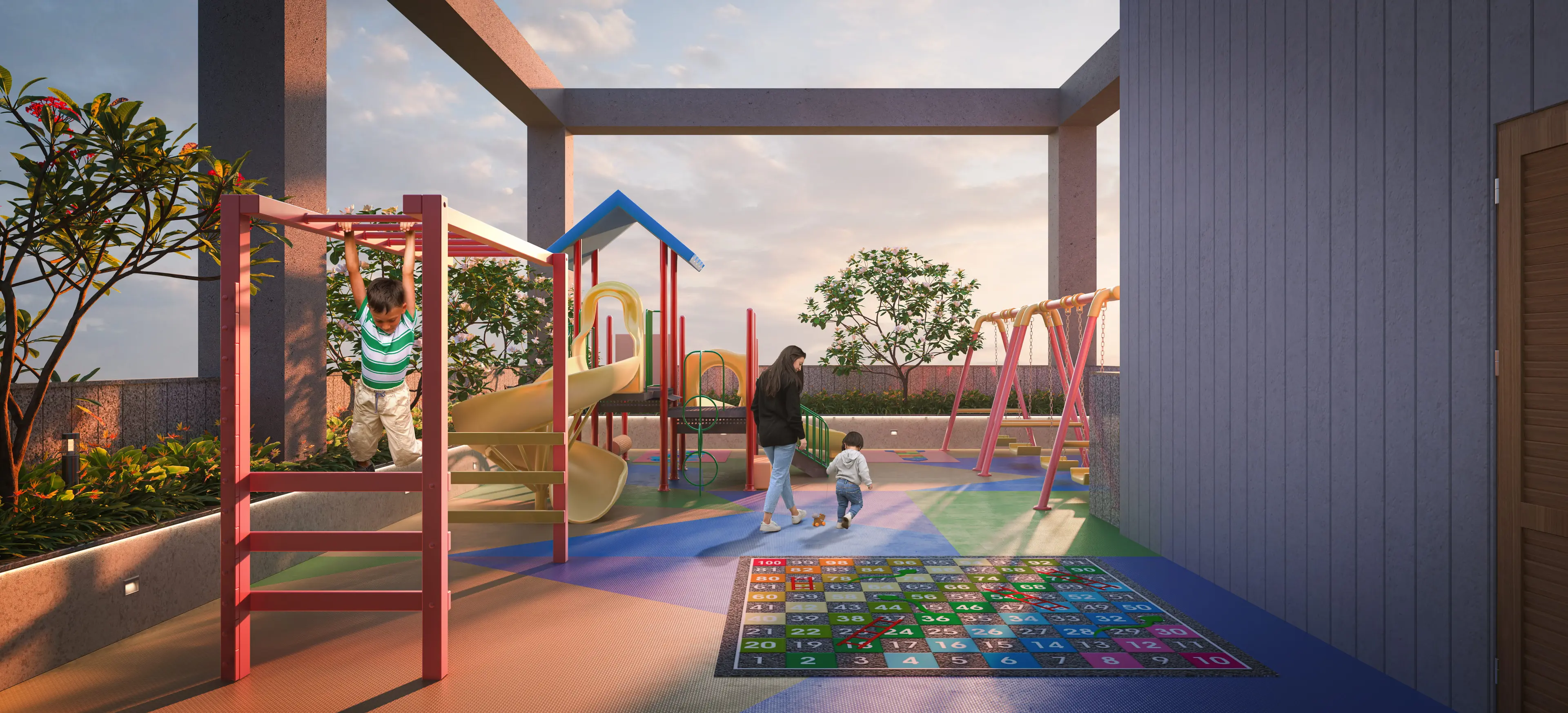 Terrace Kids Play Area at HUM GS Heights