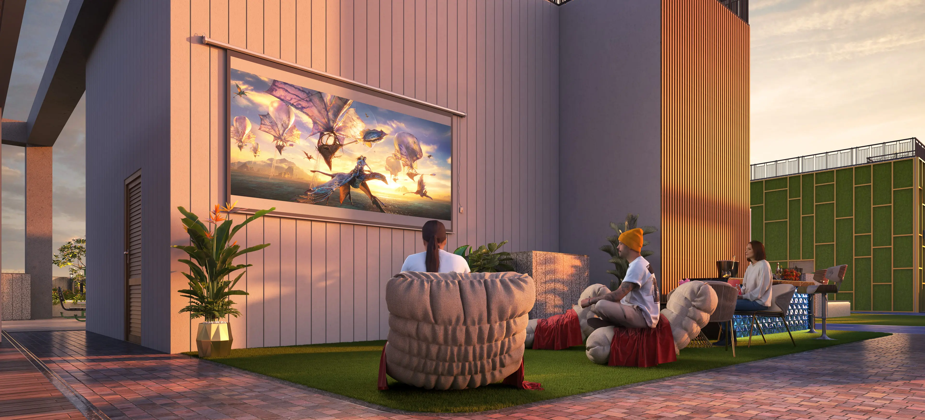 Terrace Open Theater at HUM GS Heights